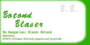 botond blaser business card